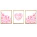 Outside In Art Studio Daisy Flowers & Name Heart Paper Prints Paper in Pink | 14 H x 11 W x 0.0625 D in | Wayfair