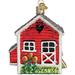 Old World Christmas Chicken Coop Hanging Figurine Ornament Glass in Red | 2.75 H x 3 W x 3.5 D in | Wayfair 16128