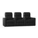 Red Barrel Studio® Chrysander 103" Wide Home Theater Sofa Microfiber/Microsuede in Black | 44 H x 103 W x 38 D in | Wayfair RDBL5230 45374765