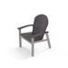 Highland Dunes Augusto Dining Height Metal Adirondack Chair in Gray | 38 H x 28 W x 28 D in | Wayfair 9A1CF5A6C61A410DB4020967572DD04A