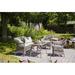 Sika Design Charlot Outdoor Dining Armchair in Brown/Gray | 33.1 H x 24.4 W x 22.4 D in | Wayfair KIT-9190T-CY101