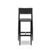 Source Furniture Belmont 30" Patio Bar Stool Metal in Black | 43 H x 17.5 W x 20.5 D in | Wayfair SF-3302-172-BLK-CHR