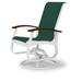 Red Barrel Studio® Hinch Swivel Patio Dining Chair Sling in White | 39 H x 27.5 W x 28.5 D in | Wayfair 2CC821C99C1948F5B26F7B3B75E4D946
