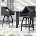 Three Posts™ Northridge 30" Patio Bar Stool Wicker/Rattan in Brown | 48 H x 23 W x 24 D in | Wayfair FAD04A06FBE8496695368A6193086926