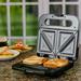 OVENTE Electric Sandwich Maker, Stainless Steel | 4.2 H x 9.4 W x 10.4 D in | Wayfair GPS401B