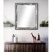 Williston Forge Caseyville Modern & Contemporary Distressed Wall Mirror Wood in Black | 25.5 H x 21.5 W x 0.75 D in | Wayfair