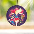 Trend Setters Dc Comics Super Hero Girls Supergirl Batgirl Wonderwoman Suncatcher Hanging Circle Decoration in Indigo | Wayfair SPCIR879