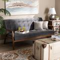 George Oliver 63.86" Square Arm Sofa Polyester in Gray | 30.51 H x 63.86 W x 32.28 D in | Wayfair F9F6BE1AA51442D391C0A07BE5EAE325