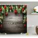 The Holiday Aisle® Christmas Red Balls Fir Branch Single Shower Curtain Polyester | 69 H x 105 W in | Wayfair 765CC996FEF8423997B1EE75442EE5DA
