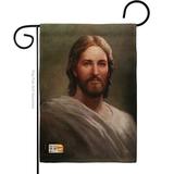 Breeze Decor Our Savior Inspirational Faith & Religious Impressions Decorative 2-Sided 18.5 x 13 in. Garden Flag in Black/Brown | Wayfair