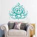 World Menagerie Lotus Flower Wall Decal Vinyl in Indigo | 22 H x 24 W in | Wayfair 851885803CEF42EDB51CF4DE864BD142