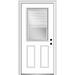 Verona Home Design Primed Steel Prehung Front Entry Door Metal | 81.75 H x 32 W x 4.56 D in | Wayfair ZZ365475L