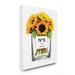 Stupell Industries 'Fashion Designer Flower Bottle ' Graphic Art Canvas in Yellow | 30 H x 24 W x 1.5 D in | Wayfair agp-270_cn_24x30