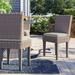 Lark Manor™ Amjad Patio Dining Chair w/ Cushion Metal in Gray | 35.5 H x 19 W x 18 D in | Wayfair FLORENCE-TKC290b-ADC-C-CILANTRO