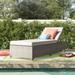 Wade Logan® Avelinn 78" Long Reclining Single Chaise w/ Cushions in Brown | 16 H x 31 W x 78 D in | Outdoor Furniture | Wayfair FLORENCE-1x-BEIGE