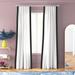 Etta Avenue™ Aleah French Pleat Semi Sheer Curtains for Bedroom Living Room Printed Cotton Curtains Window Single Panel | 108 H in | Wayfair