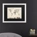 World Menagerie 'Vintage Postcards World Map' Framed Watercolor Painting Print on Canvas in Gray | 16 H x 20 W x 0.5 D in | Wayfair