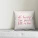 Ebern Designs Negron All Because Two People Fell in Love Throw Pillow Polyester in Pink | 16 H x 16 W in | Wayfair 5AD076ED29DD42B8B49FD0CD74A73F7F
