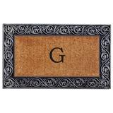 Winston Porter Conteh Prestige Monogram 30 in. x 18 in. Non-Slip Outdoor Door Mat Rubber | Wayfair 120A4974D57049469221D806F94382B3