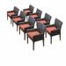 Lark Manor™ Anastase Patio Dining Chair w/ Cushion in Brown | 35 H x 23 W x 21 D in | Wayfair 08624ED228E342779270F0CCB4571D72