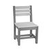 Ebern Designs Archstone Island Bar Height Patio Dining Chair Plastic/Resin in Gray | 33.25 H x 19 W x 21.5 D in | Wayfair