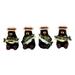 Millwood Pines 4 Piece Spickard Catch of the Day Fishing Bears Figurine Set Resin in Black | 3.5 H x 2.5 W x 2.25 D in | Wayfair