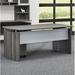 Safco Products Company Medina Series Desk Wood in Gray/White | 29.5 H x 72 W x 36 D in | Wayfair MND72LGS