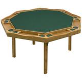 Kestell Furniture 57" Oak Period Poker Table Felt | 29.5 H x 57 W x 52 D in | Wayfair O-85-F-Dark Green Felt/Fruitwood/Walnut