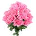 House of Hampton® Artificial Blooming Rose Flowers Bush Polyester in Pink | 25 H x 15.5 W x 9.5 D in | Wayfair DB5F74E0A9BC430CB069F076E16BB4FF