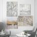 Breakwater Bay 'Modern Hues I' 4 Piece Painting Print Set on Canvas in Blue/Gray/Orange | 18 H x 48 W x 1 D in | Wayfair