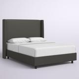 Mistana™ Dinapoli Low Profile Standard Bed Upholstered/Metal in Black | 56 H x 65 W x 85 D in | Wayfair 9FF38C2B3A4349B498E4877B0B73F3D1
