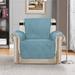 Winston Porter Upgraded Water Repellent Diamond Box Cushion Armchair Slipcover in Gray/Blue | 77 H x 68 W x 1 D in | Wayfair