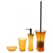 Latitude Run® Sparland 4-Piece Bathroom Accessory Set Resin, Wood in Orange | Wayfair Gedy AU100-67