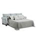 Sand & Stable™ Aurora 88" Rolled Arm Sofa w/ Reversible Cushions Other Performance Fabrics in Blue | 38 H x 88 W x 37 D in | Wayfair