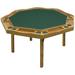 Kestell Furniture 57" Oak Period Poker Table Felt | 29.5 H x 57 W x 52 D in | Wayfair O-85-F-Burgundy Felt/Mahogany