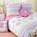 Zoomie Kids Alonzo Pink/White/Yellow 100% Cotton Reversible Quilt Set 100% Cotton in Pink/Yellow | Queen Quilt + 2 Shams | Wayfair