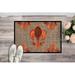 The Holiday Aisle® Horst Turkey Fleur De Lis Non-Slip Indoor Door Mat Synthetics | Rectangle 1'6" x 2'3" | Wayfair 8744MAT