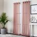 Charlton Home® Creedmoor Solid Semi-Sheer Grommet Single Curtain Panel Polyester in Pink | 84 H in | Wayfair E94FEF75C70849EFA98AA843CF2BA4A7