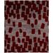 72 W in Rug - Isabelline One-of-a-Kind Efigenia Hand-Knotted Tibetan Red/Gray 6' Square Wool Area Rug Wool | Wayfair