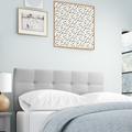 Red Barrel Studio® Radiya Panel Headboard Upholstered/Polyester in Gray | 2 D in | Wayfair C6AB6F17244D46AB93E56F5916AFE69D