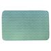 Ebern Designs Leffel Deco Rectangle Non-Slip Toile Bath Rug Memory Foam in Green/Blue | 23 W x 36 D in | Wayfair E40FEB819631481C9160AEB20F918EF7