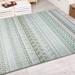 Green 27 x 0.03 in Area Rug - Union Rustic Koski Geometric Flatweave Palm Indoor/Outdoor Area Rug Polypropylene | 27 W x 0.03 D in | Wayfair