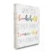 Ebern Designs 'Bookshelf Treasure Chest Rainbow Word Design' Textual Art Canvas in Green/White | 20 H x 16 W x 1.5 D in | Wayfair