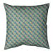 Latitude Run® Avicia Retro Diamonds Square Pillow Cover & Insert Polyester/Polyfill in Orange/Green/Blue | 14 H x 3 D in | Wayfair