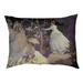 Tucker Murphy Pet™ Carlucci Women in the Garden Dog Pillow Polyester/Fleece in Indigo/Brown | 7.1 H x 52 W x 42 D in | Wayfair