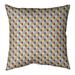 Latitude Run® Avicia Retro Diamonds Square Pillow Cover & Insert Polyester in Blue/Brown | 14 H x 1 D in | Wayfair 4BDA5881562A46A58E57761B8F626B74