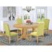 Winston Porter Ayush Butterfly Leaf Rubberwood Solid Wood Dining Set Wood/Upholstered in Brown | Wayfair 8A75001FF7E24420B4AA682A20473D82