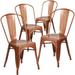 Flash Furniture Peterson Armless Stacking Dining Chair Metal | 33.5 H x 17.75 W x 20 D in | Wayfair 4-ET-3534-POC-GG