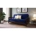 Latitude Run® Fiora Tight Back Futon & Mattress Wood/Solid Wood/Polyester in Gray | 37 H x 92 W x 38.25 D in | Wayfair