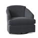 Armchair - Three Posts™ Alessa Upholstered Swivel Rocker Armchair Fabric in Black/Brown | 30 H x 31 W x 31.5 D in | Wayfair 2567-1-20012